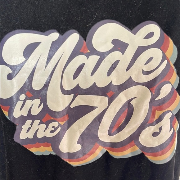 SHEIN Black 'Made in the 70's' Tee - Picture 2 of 4